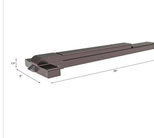GLOBAL DOOR CONTROLS RIM PANIC EXIT DEVICE FOR DOORS UP 36" TH1100EDTBARDU - Picture 3 of 10