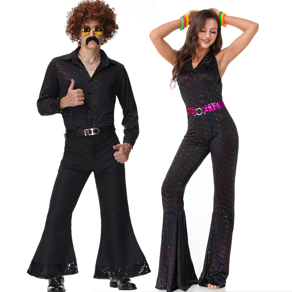 Hot Adult Retro 70S Disco Clothing Bar Night Club Performance Cosplay  Clothes | eBay