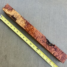 Amboyna Burl Wood Pool Cue Knife Scales Pen Blanks 17 1/2  X 1 3/4  X 1 3/4  