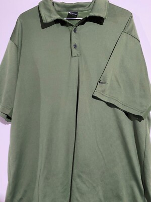 Mens NikeGolf Light Green Polo Shirt. Size XL