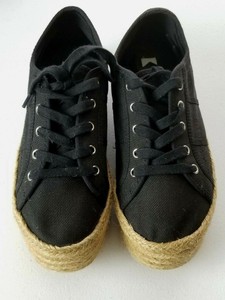 black platform espadrille sneakers