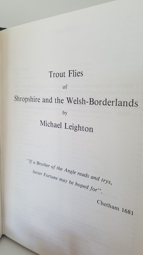 HARDBACK Trout Flies of Shropshire & the Welsh Borderlands Michael Leighton book - Bild 10 von 12