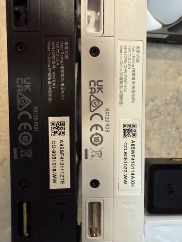 Corsair iCUE Link RX120 RGB 120mm White X 4 Black x3 with hubs - Photo 3/3