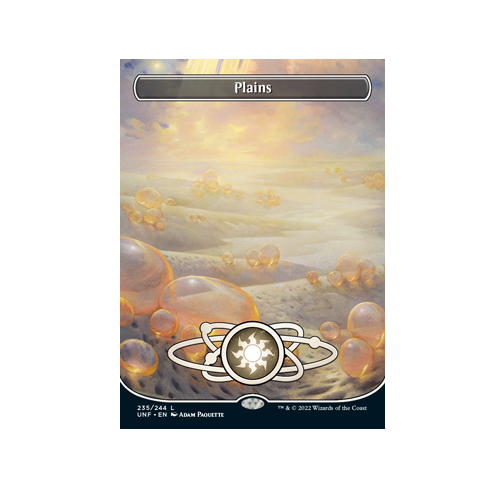 5x Unfinity Planetary Full Art Borderless Land Set EDH Magic the
