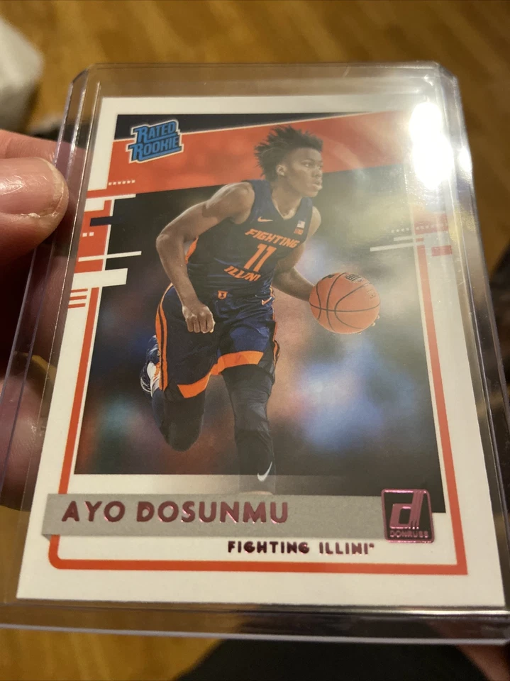 2021-22 Chronicles Draft Picks Donruss Rated Rookie AYO DOSUNMU PINK Bulls - Image 2 of 3