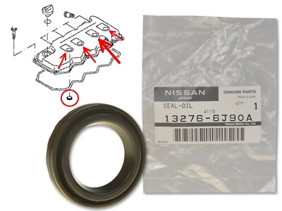 Zylinderkopfhaube Düsenhalter Dichtung 13276-6J90A für Nissan Navara X-Trail