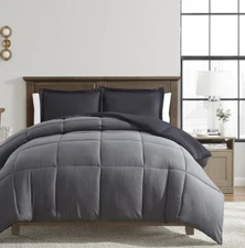 3 Pc Nymbus Reversible Down Alternative Pillow Shams & Queen King Size Comforter