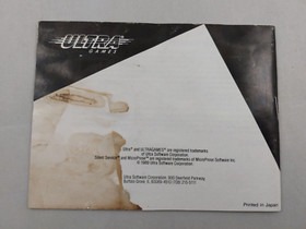 Silent Service (Nintendo NES) Instruction Manual ONLY - Heavy staining