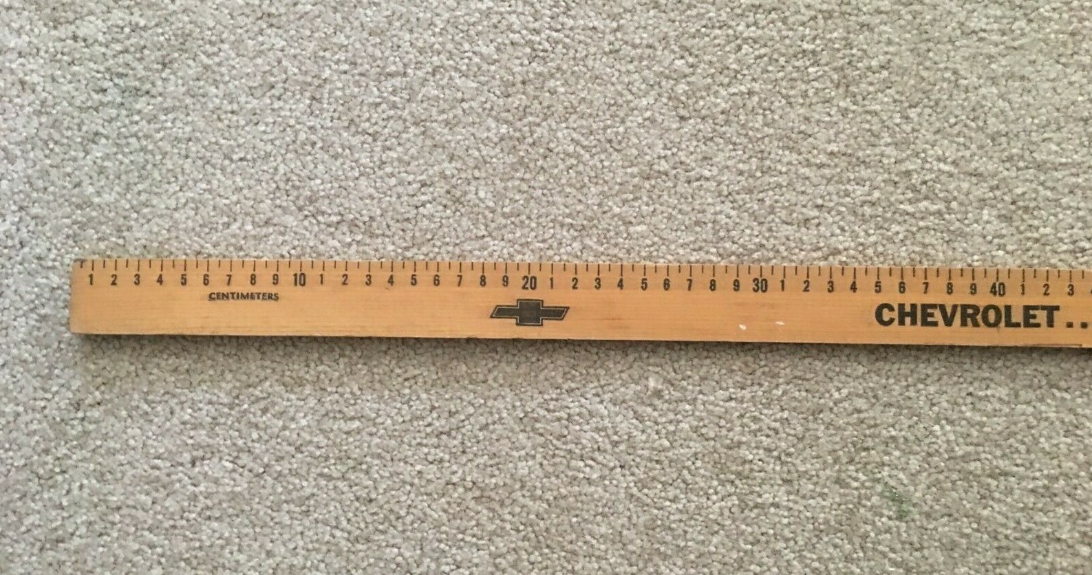 Vintage Damascus Motors Chevy Chevrolet Damascus MD Wood Yardstick