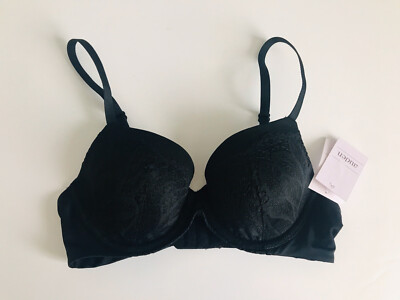 Auden The Icon Full Coverage Lightly Lined Bra Black Size 32A NWT    