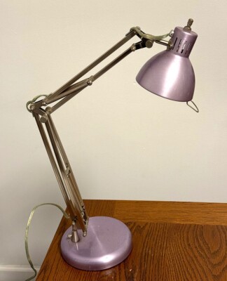Tensor Gooseneck Articulating LT638 Desk Lamp (purple) -- vintage office