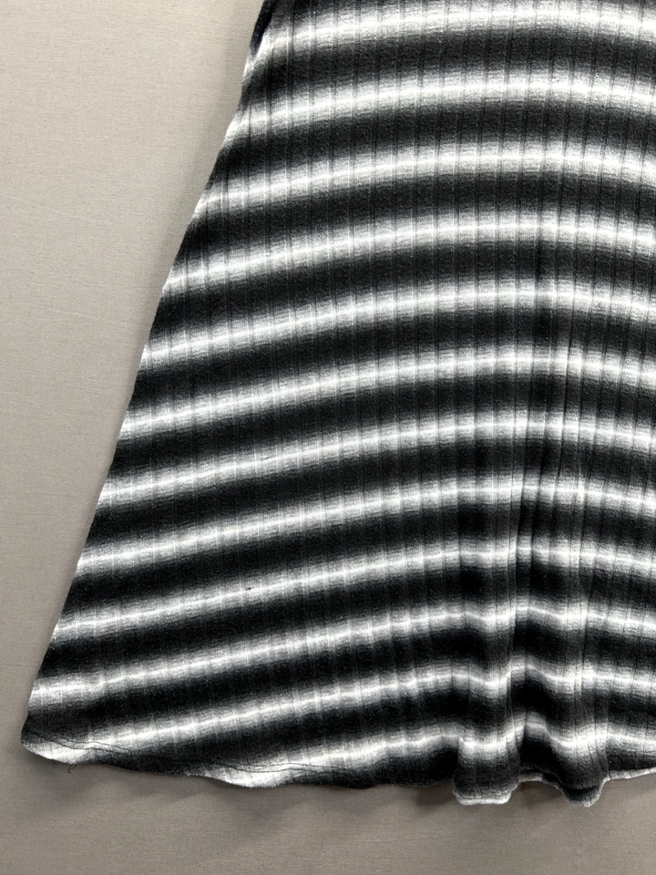 Soprano Womens Black A-Line Dress Striped Halter Neck Sleeveless Size Large - Image 2 of 4