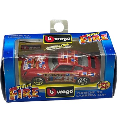 Burago Street Fire Collection Porsche 911 Carrera Cup COD. 4195 Made in READ