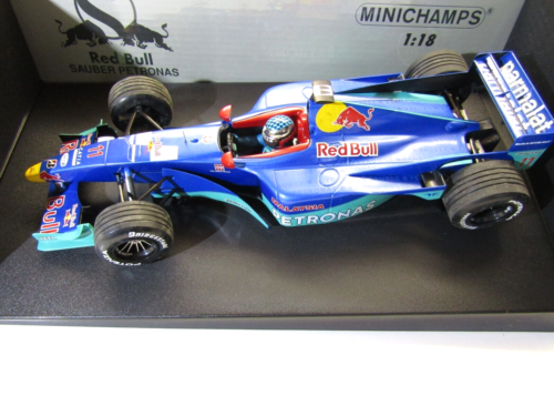 Minichamps Diecast 1:18 Scale 1999 Red Bull Sauber Petronas C18 Jean Alesi - Foto 1 di 8