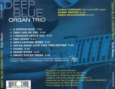 DEEP BLUE ORGAN TRIO - FOLK MUSIC NEW CD 805558248924| eBay