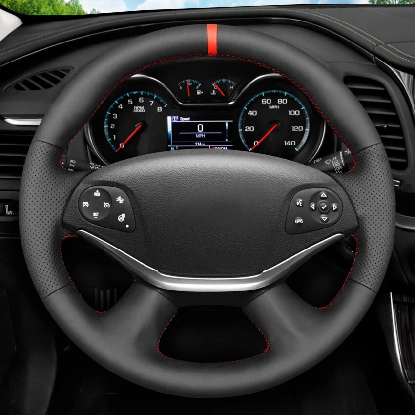 Faux Leathe Steering Wheel Cover for Chevrolet Impala 2014 2015 2016 201-2020 - Image 4 of 4