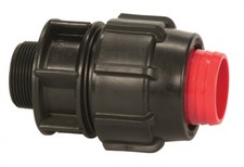 PLASSON 1/2" BSP MALE THREAD x 3/4" RURAL B ADAPTOR CONNECTOR IRRIGATION FARM