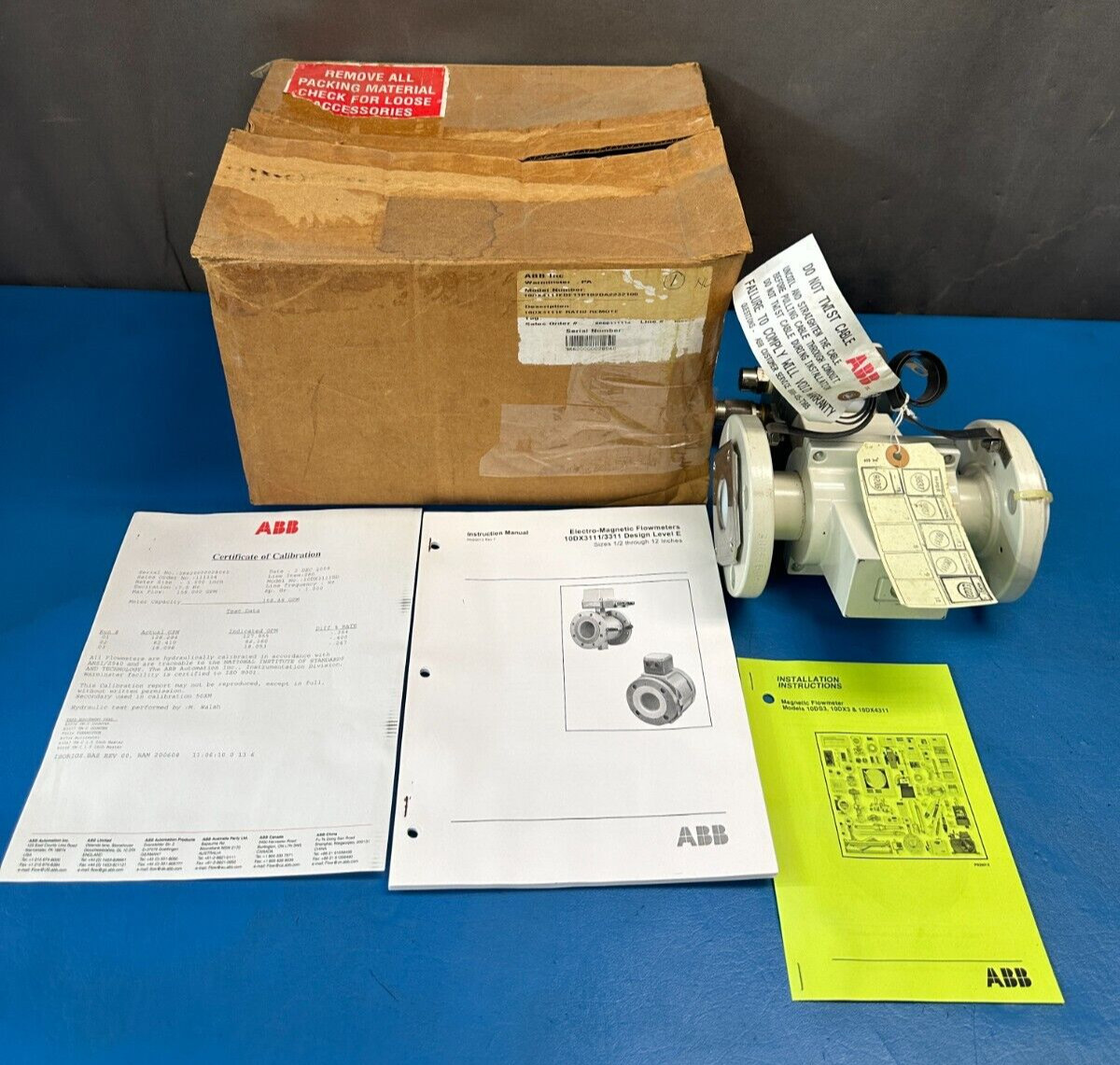 ABB 10DX3111E Submersible Electro-Magnetic Flowmeter 10DX3111EDE11P1B2DA2232100