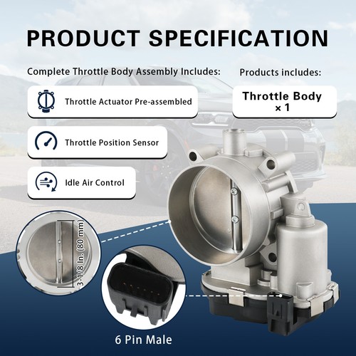 New Throttle Body Fit Ram 1500 5.7L 6.4L 2013 2014 2015 2016 2017 2018 2019 2020 - Picture 6 of 20