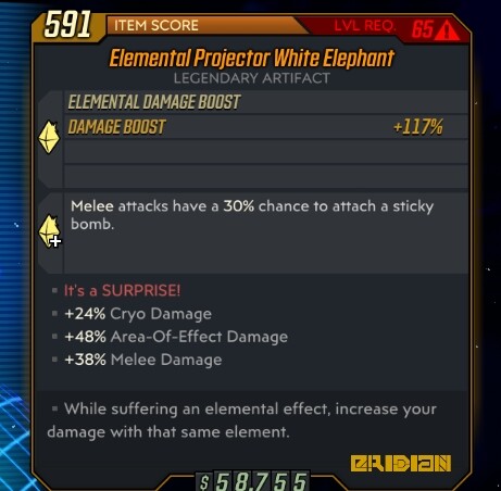 DLC 1-6 - PC/PS4/PS5/XBOX - Custom Level 72 Artefakte - Borderlands 3 - Bild 102 von 197
