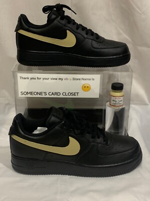 Nike Air Low Black (Beige Taupe Custom Painted Swoosh) SC-#8B