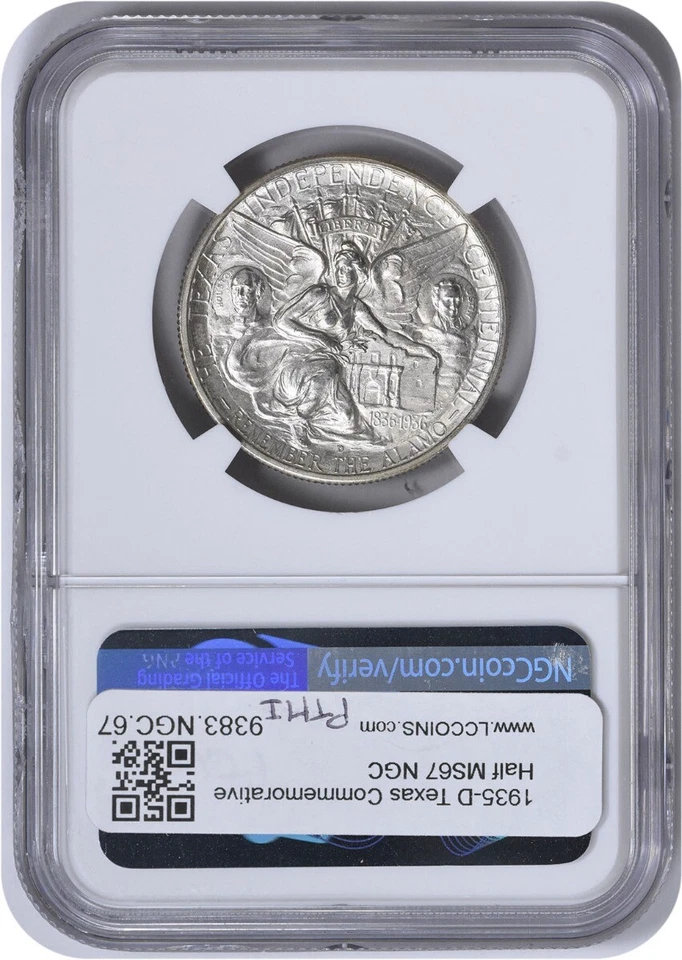 1935-D Texas Commemorative Half MS67 NGC - Image 2 of 4