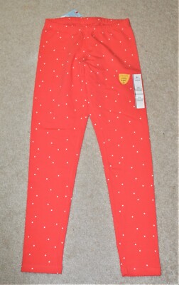 Cat & Jack Girls' Pink Cotton Blend Full Length Leggings - Size 14-16