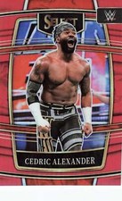 2022 Panini Select WWE #25 Cedric Alexander Red Prizm #/249 SP Card