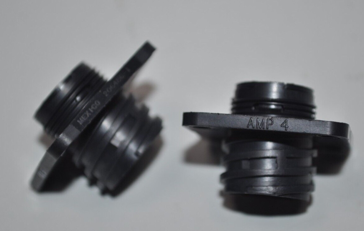 Lot of 2 AMP 206486-1 Circular Connector Receptacle Housing Panel Mount 9 Pos