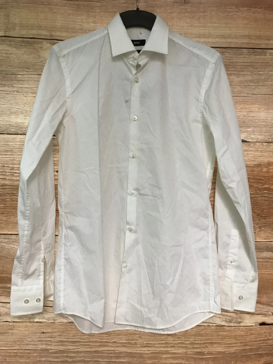 Boss slim fit easy iron deals