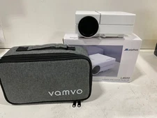Vamvo L4500, White, Portable HDMI LED Superior Home Theater Video Projector