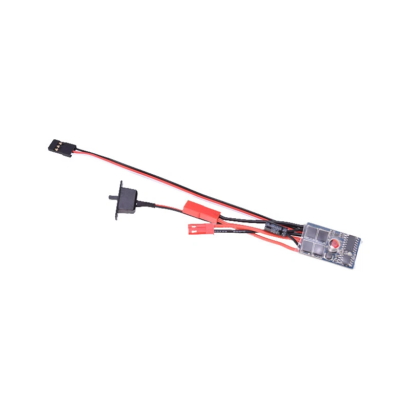 RC Car 10A Brushed ESC Zweiwege Motordrehzahl Regler für 1/16 1/18 1/24 RC Auto - Bild 3 von 4