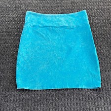 Vintage y2k American Eagle Mini Skirt Blue Wash M Stretch Waist