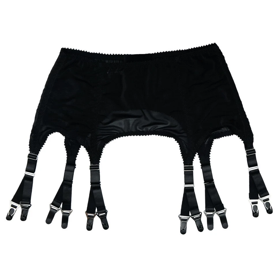 Classic Stretchy Mesh Garter Belt with 6 Adjustable Y-straps and 12 Buckles - Image 2 of 4