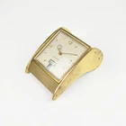 Tischuhr Automatic - Date - Brass - Vintage - Desk Clock - Mechanical