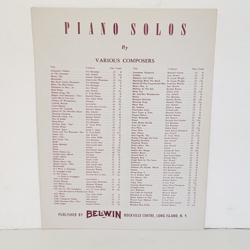 Vintage 1952 Joyous Minuet Piano Solo Sheet Music by Anna Loder Waterman - Picture 2 of 11