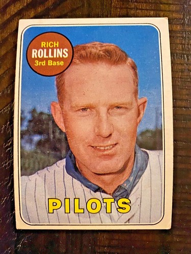 1969 Topps #451 Rich Rollins Ex-NM No Creases PILOTS