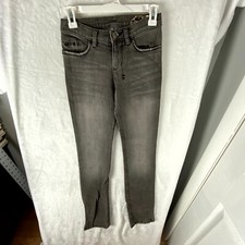 Ksubi Jeans Womens 25 Gray Denim Distressed S...