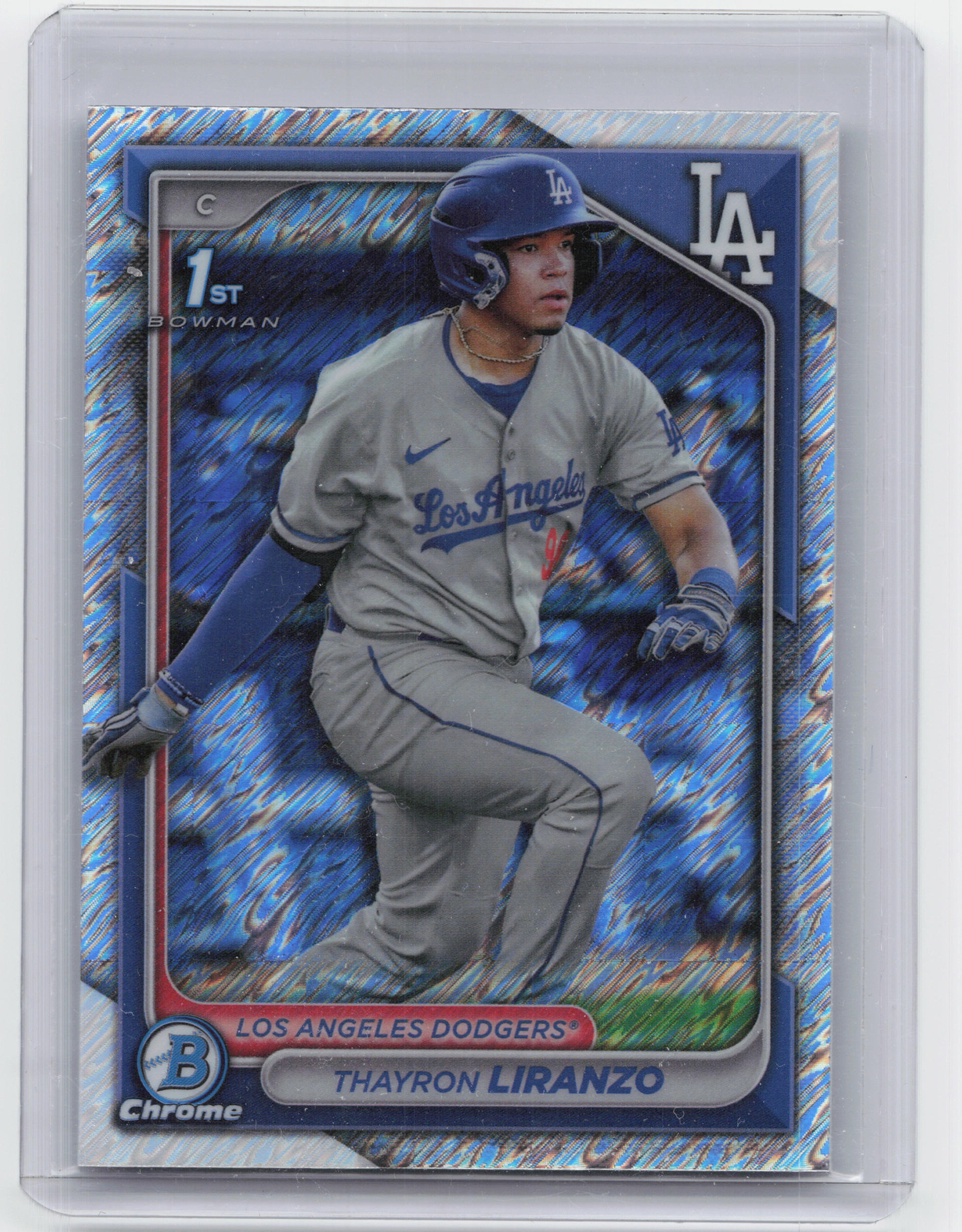 2024 Bowman Chrome #BCP-182 Thayron Liranzo 1st Bowman Shimmer Refractor