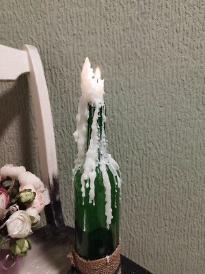   10 weisse Tropfkerzen   EDEL   Tropfkerze weiß   tropfende Kerzen  