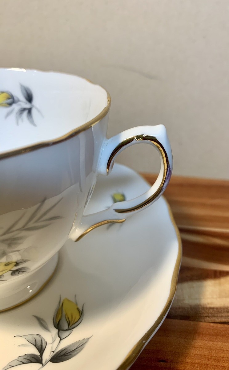 Vintage 1960s Royal Vale English Bone China Tea Cup/Saucer