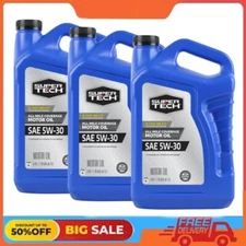 3 Pack Super Tech All Mileage Synthetic Blend Motor Oil SAE 5W-30, 5 Quarts