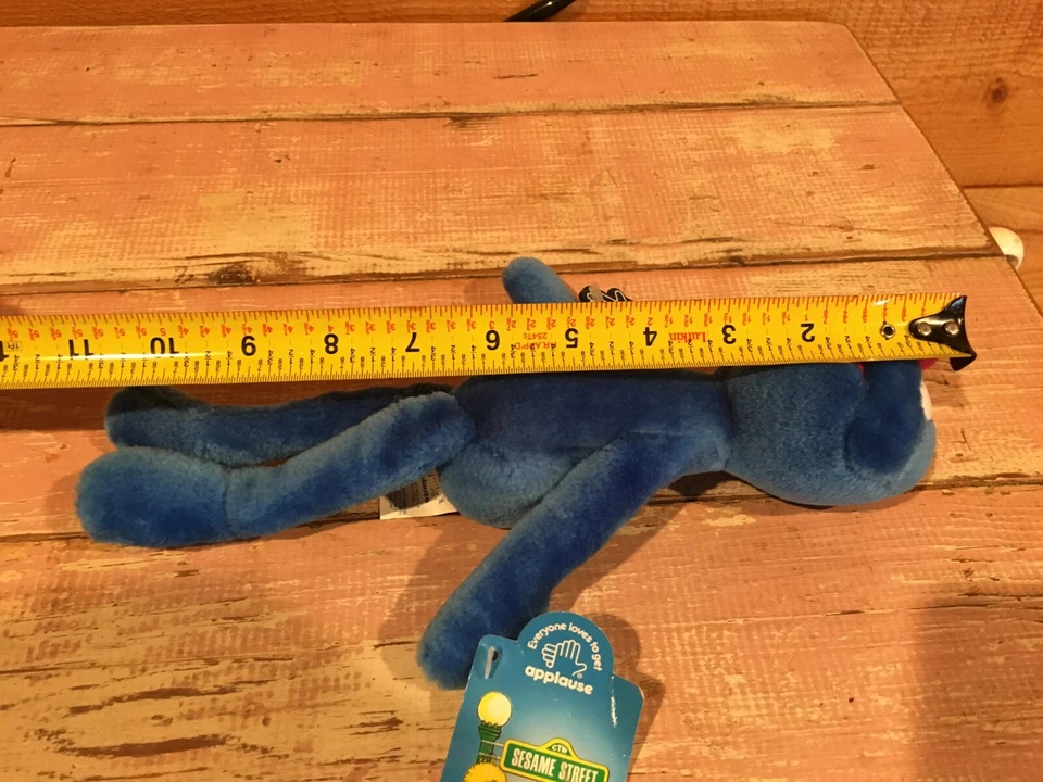 Muñeca de peluche Grover de 10 pulgadas, Plaza Sésamo; Aplausos con etiquetas Foto 3 de 4