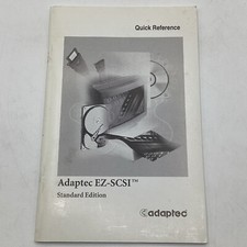 1998 Adaptec EZ-SCSI Software For Windows 95/NT Quick Reference Standard Edition