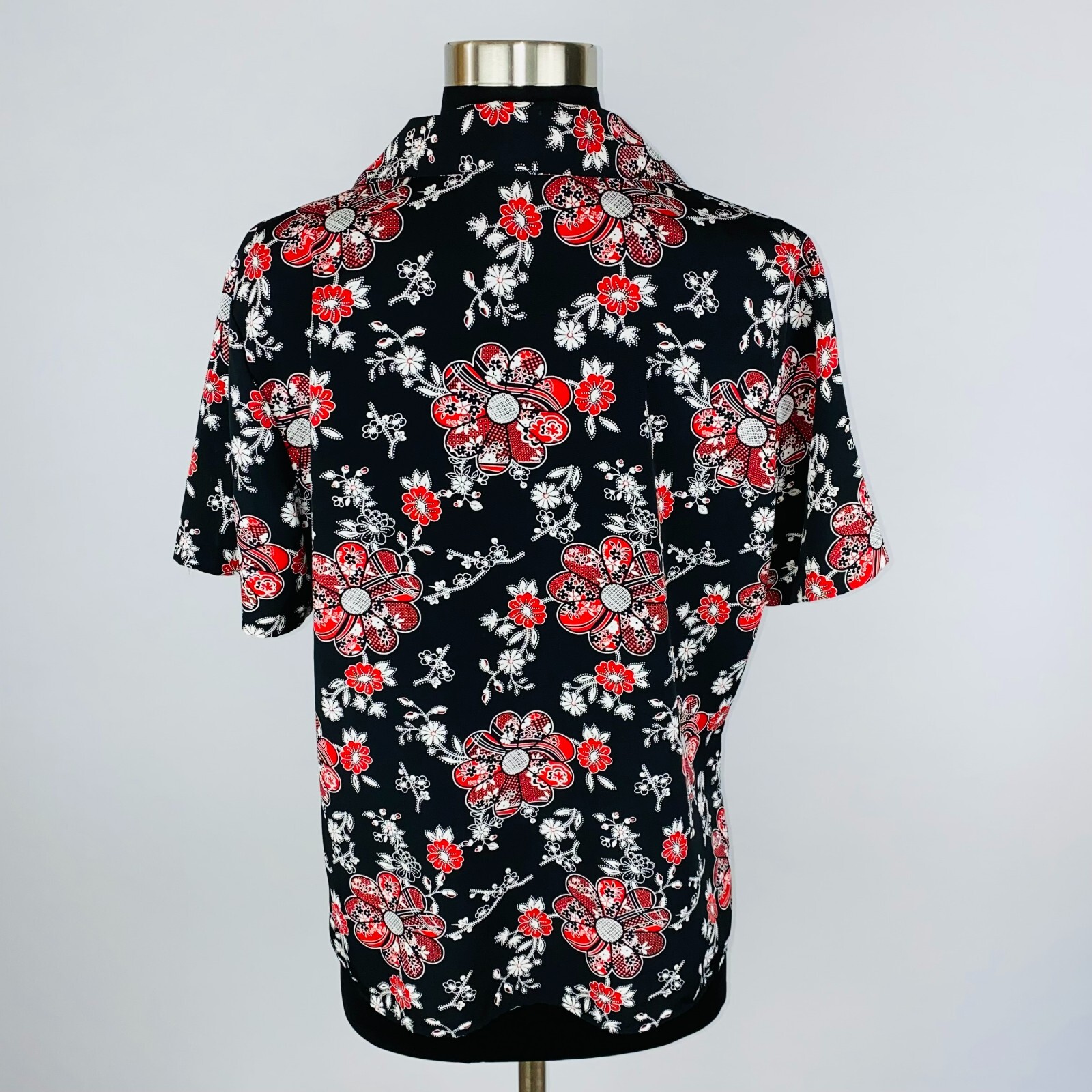 Notations Womens Medium M Polyester Red Black Hip… - image 4