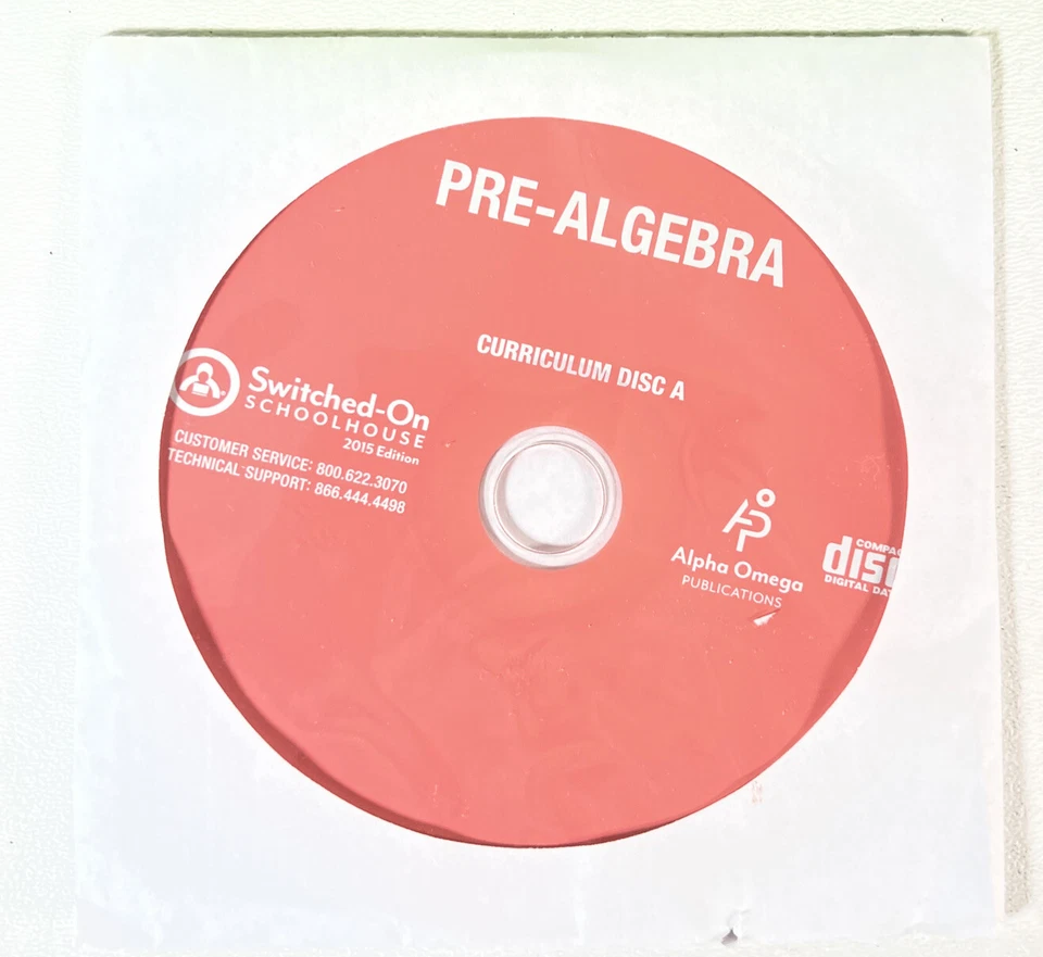 2015 Switched on Schoolhouse, Lot Of 3 Integrated Physics Chemistry, Pre Algebra - Image 2 of 4