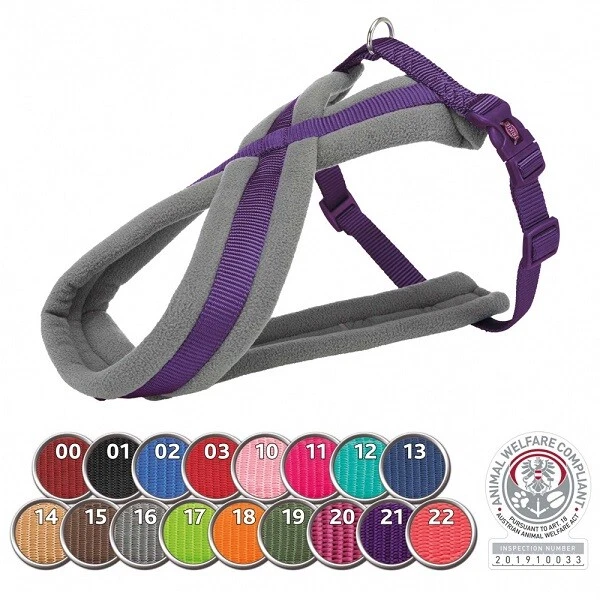 Trixie Premium Touring Dog Harness Adjustable Strong Soft Fleece