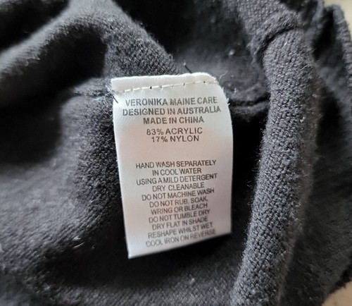 Veronika Maine Jumper top sweater S Black - Picture 6 of 6
