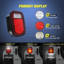 Nilight TL-21 39 LED Universal Stop-Turn Tail Lights