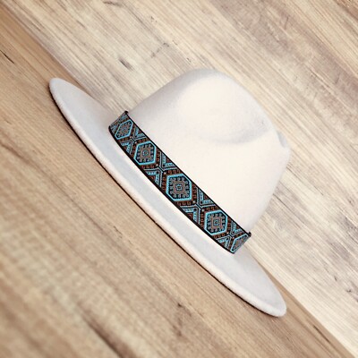 Turquoise Western Style Hat Band, Adjustable Cowboy Hat  display picture 2